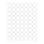 1" Printable Round Labels: 1,575/Pack