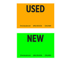 2" x 3" Removable "New" and "Used" Labels: 500/Roll
