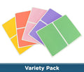 2" x 3" Rectangular Name Tag Kit (Pastel): 150/Pack