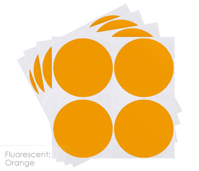 2" Removable Round, Color-Code Dots: 100/Pack
