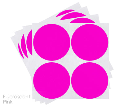 2" Removable Round, Color-Code Dots: 100/Pack