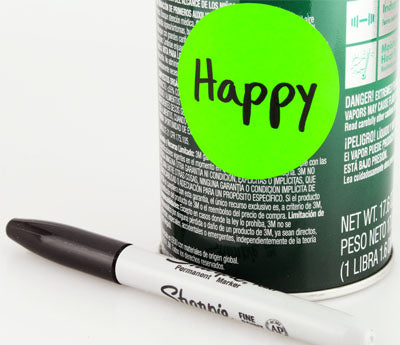 2" Permanent Round Color-Code Dot Variety Kit (Fluorescent), Inventory Labels: 3,000/Kit