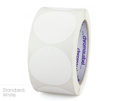 2" Removable Color-Code Round Dot Inventory Labels: 500/Roll