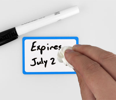 2" x 3" Dry Erase Labels - Mini Removable Whiteboard Stickers: 50/Roll