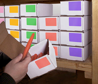 2" x 3" Rectangular Name Tag Kit (Pastel): 150/Pack