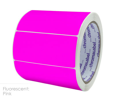 2" x 4" Color-Code Rectangle Labels: 250/Roll