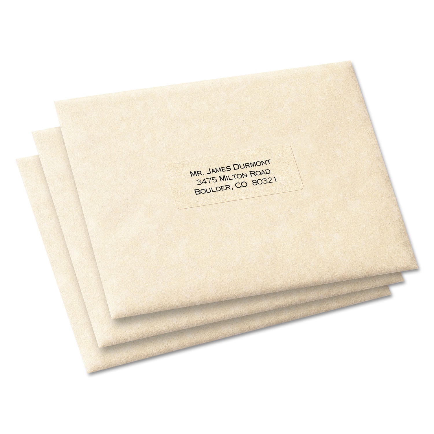 Avery Matte Clear Easy Peel Mailing Labels w/ Sure Feed Technology, Laser Printers, 1 x 2.63, Clear, 30/Sheet, 50 Sheets/Box