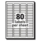 Avery Matte Clear Shipping Labels, Inkjet Printers, 8.5 x 11, Clear, 25/Pack