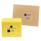 Avery Matte Clear Easy Peel Mailing Labels w/ Sure Feed Technology, Laser Printers, 3.33 x 4, Clear, 6/Sheet, 50 Sheets/Box