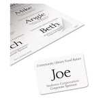 Avery Flexible Adhesive Name Badge Labels, 3.38 x 2.33, White, 400/Box