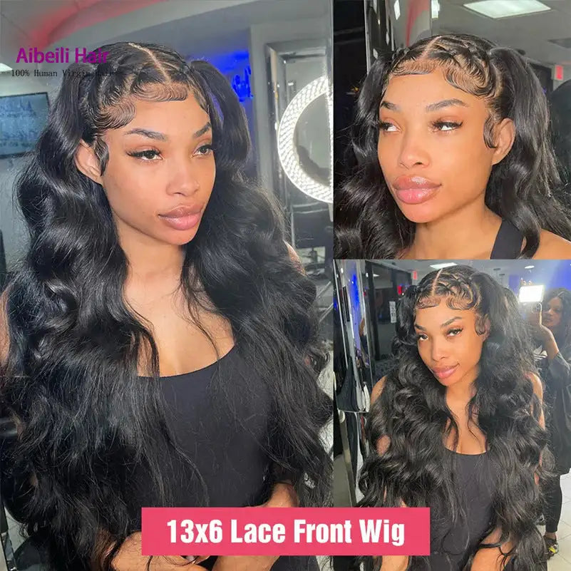 13x6 Front Lace Body Wave Lace Front Wig Human Hair