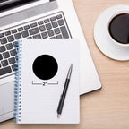 2" Permanent Round Color Coding Sheeted Dot Kit (Primary): 100/Pack