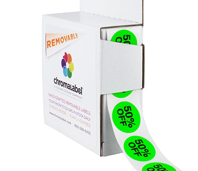 3/4" Round Sale Labels | Removable Adhesive: 500/Box