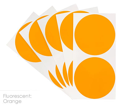 3" Permanent Round, Color-Code Dots: 100/Pack