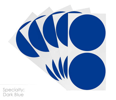 3" Permanent Round, Color-Code Dots: 100/Pack