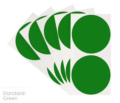 3" Permanent Round, Color-Code Dots: 100/Pack