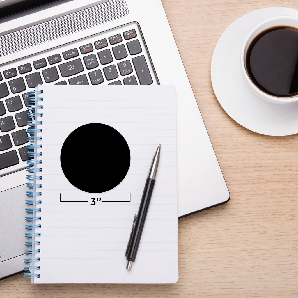 3" Removable Round Color Coding Sheeted Dot Kit (Fluorescent): 100/Pack