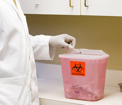 "Biohazard" Warning Labels - 4" x 4" - 250/Roll