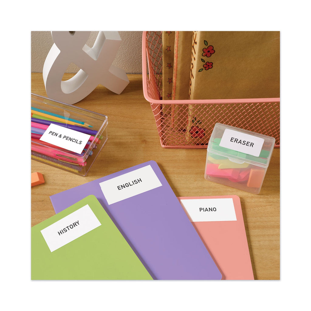 Avery Copier Mailing Labels, Copiers, 1.38 x 2.81, White, 24/Sheet, 100 Sheets/Box