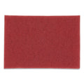 3M Low-Speed Buffer Floor Pads 5100, 20 x 14, Red, 10/Carton