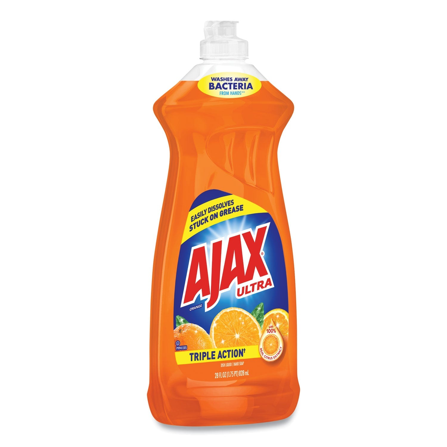 Ajax Dish Detergent, Liquid, Orange Scent, 28 oz Bottle, 9/Carton