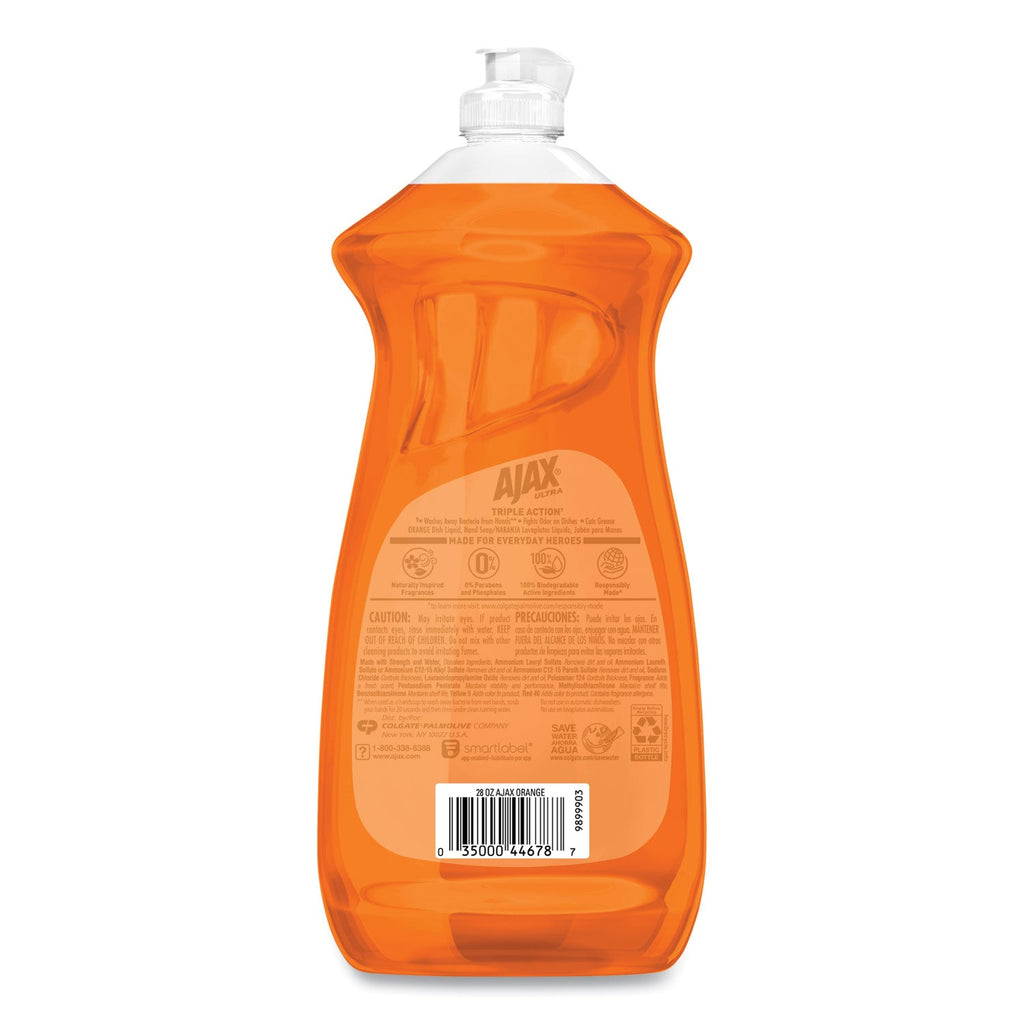 Ajax Dish Detergent, Liquid, Orange Scent, 28 oz Bottle