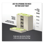 Avery PermaTrack Metallic Asset Tag Labels, Laser Printers, 0.5 x 1, Silver, 84/Sheet, 8 Sheets/Pack