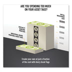 Avery PermaTrack Destructible Asset Tag Labels, Laser Printers, 0.75 x 1.5, White, 40/Sheet, 8 Sheets/Pack