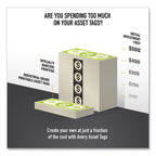 Avery PermaTrack Tamper-Evident Asset Tag Labels, Laser Printers, 0.5 x 1, White, 84/Sheet, 8 Sheets/Pack