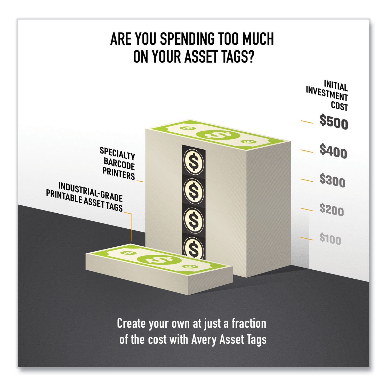 Avery PermaTrack Tamper-Evident Asset Tag Labels, Laser Printers, 0.5 x 1, White, 84/Sheet, 8 Sheets/Pack