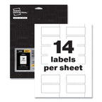 Avery PermaTrack Destructible Asset Tag Labels, Laser Printers, 1.25 x 2.75, White, 14/Sheet, 8 Sheets/Pack