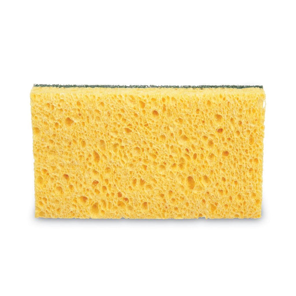 3M Niagara Medium Duty Scrubbing Sponge 74N, 3.6 x 6, 1" Thick, Yellow/Green, 20/Carton