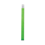 Advantus Crowd Management Wristbands, Sequentially Numbered, 9.75" x 0.75", Neon Green, 500/Pack
