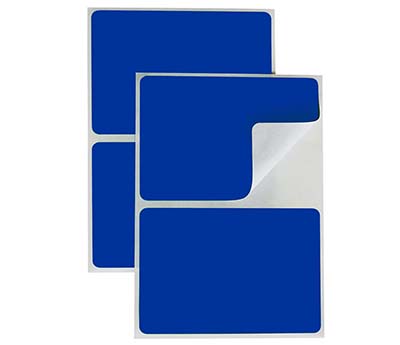 2" x 3" Removable Color-Code Rectangular Labels: 150/Pack