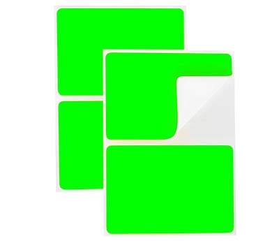 2" x 3" Removable Color-Code Rectangular Labels: 150/Pack