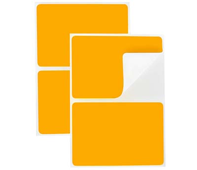 2" x 3" Removable Color-Code Rectangular Labels: 150/Pack
