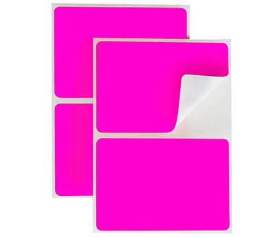 2" x 3" Removable Color-Code Rectangular Labels: 150/Pack