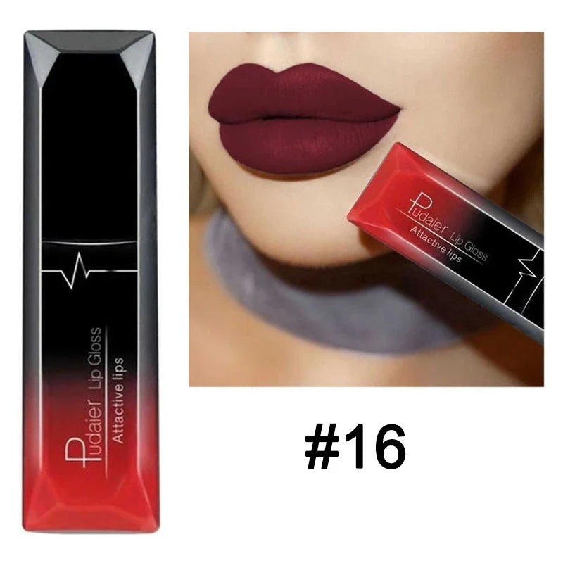 21 Colors Nude Matte Lipstick Liquid Moisturizer Waterproof Lasting Non-stick Cup Velvet Lip Gloss Women Lips Makeup Cosmetics