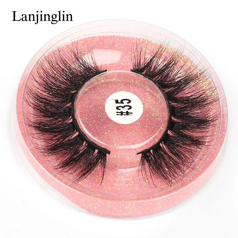 4/100 Pairs Wholesale Fake Lashes 3D Mink Eyelashes Fluffy Dramatic Lashes Cruelty Free False Eye lashes Makeup Tools maquillaje
