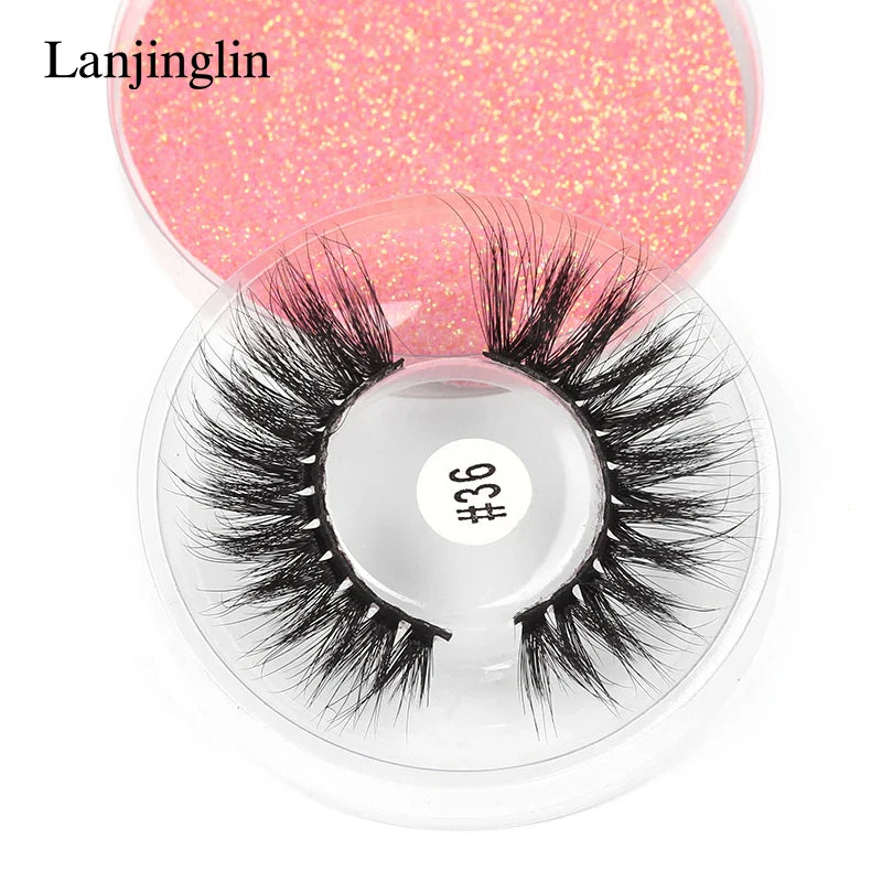 4/100 Pairs Wholesale Fake Lashes 3D Mink Eyelashes Fluffy Dramatic Lashes Cruelty Free False Eye lashes Makeup Tools maquillaje
