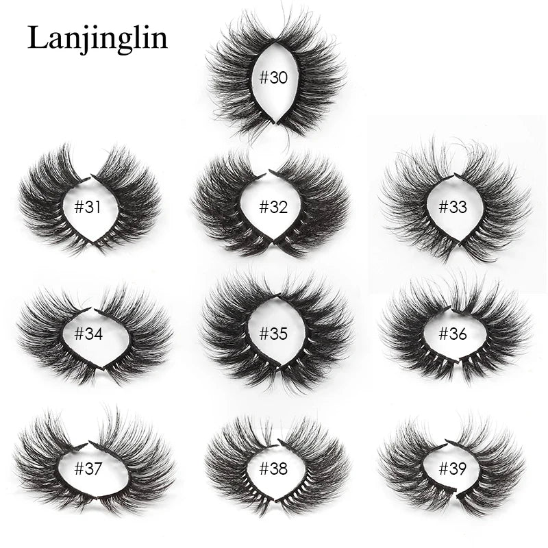 4/100 Pairs Wholesale Fake Lashes 3D Mink Eyelashes Fluffy Dramatic Lashes Cruelty Free False Eye lashes Makeup Tools maquillaje