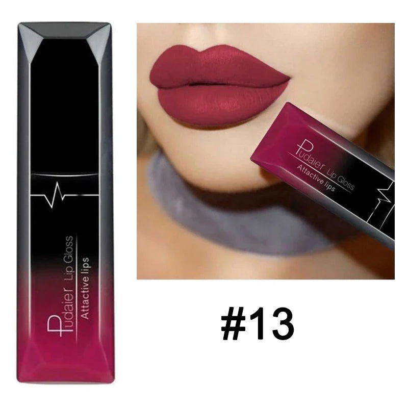 21 Colors Nude Matte Lipstick Liquid Moisturizer Waterproof Lasting Non-stick Cup Velvet Lip Gloss Women Lips Makeup Cosmetics