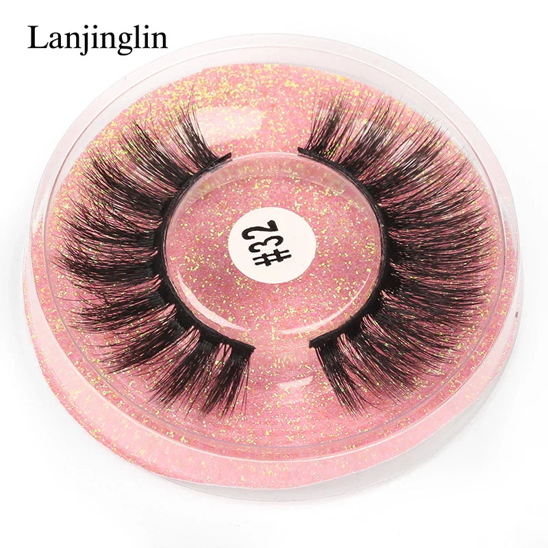 4/100 Pairs Wholesale Fake Lashes 3D Mink Eyelashes Fluffy Dramatic Lashes Cruelty Free False Eye lashes Makeup Tools maquillaje