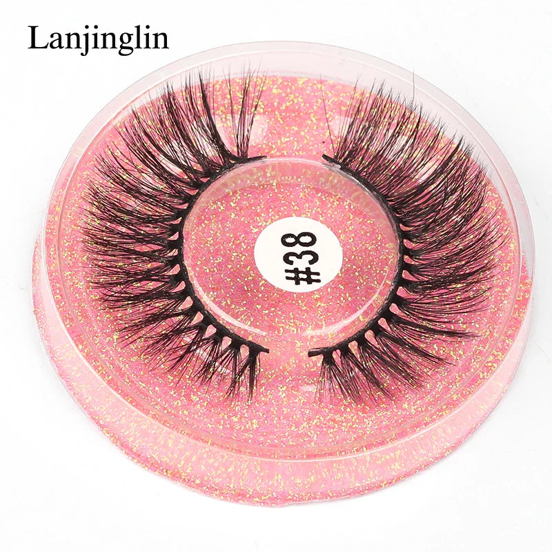 4/100 Pairs Wholesale Fake Lashes 3D Mink Eyelashes Fluffy Dramatic Lashes Cruelty Free False Eye lashes Makeup Tools maquillaje