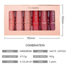 6 Colors Makeup Matte Lipstick Waterproof Long Lasting Lip Stick Sexy Red Pink Velvet Nude Lipsticks Women Cosmetics Batom