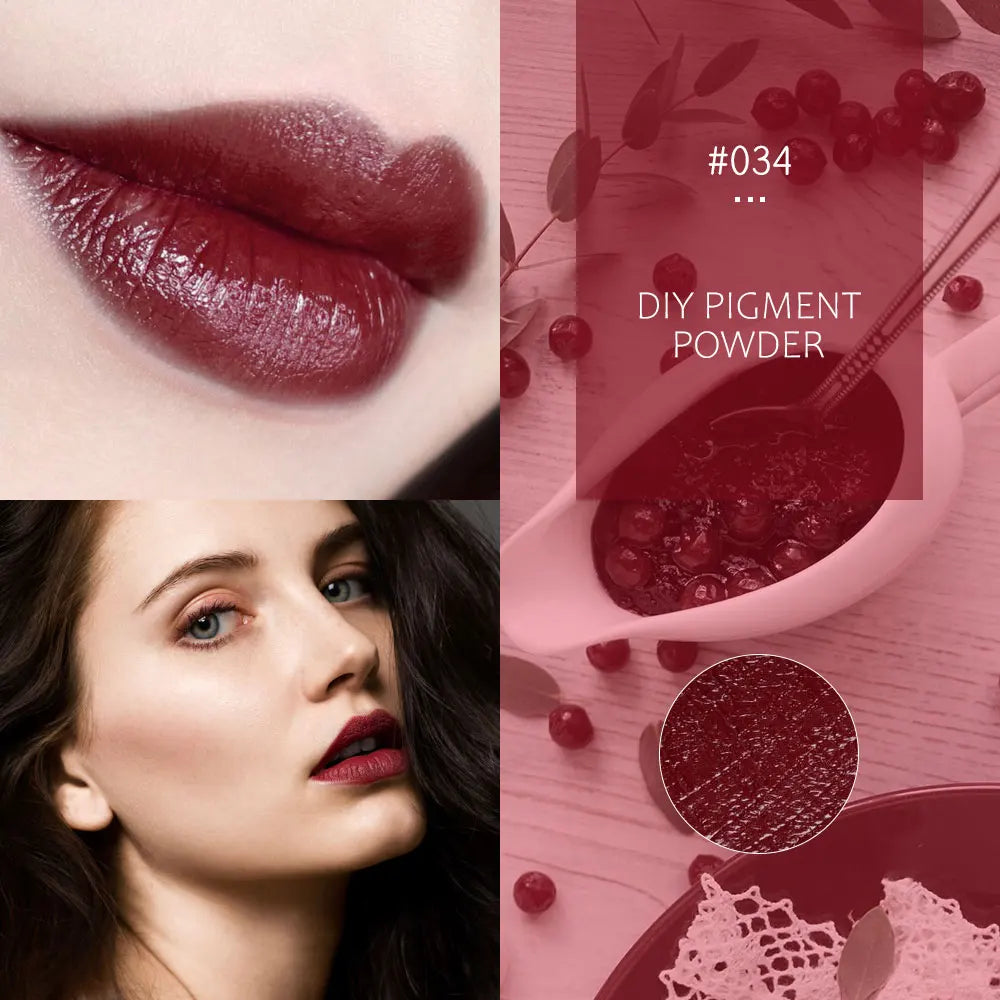 32 Colors Makeup Lip Stick Powder Long Lasting Lip Gloss Cosmetic Pigment DIY Lip Gloss Powder Material Lip Glaze Pigment