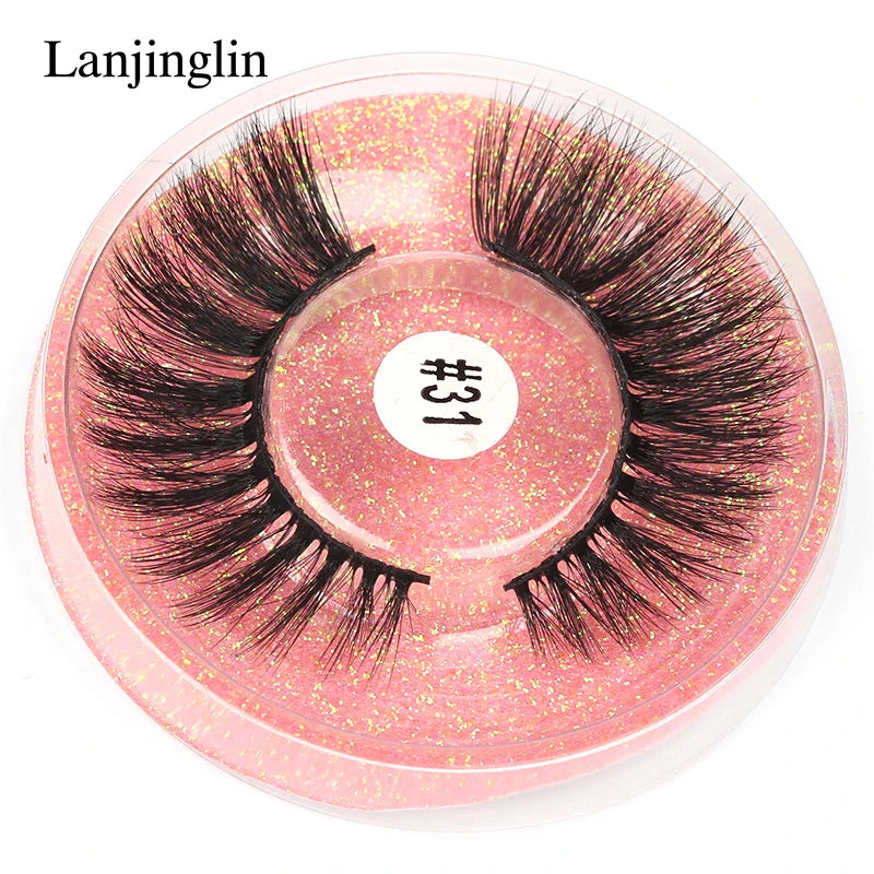 4/100 Pairs Wholesale Fake Lashes 3D Mink Eyelashes Fluffy Dramatic Lashes Cruelty Free False Eye lashes Makeup Tools maquillaje