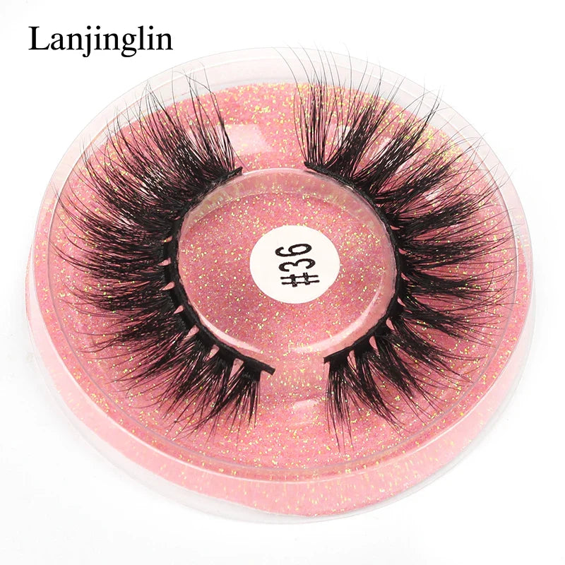 4/100 Pairs Wholesale Fake Lashes 3D Mink Eyelashes Fluffy Dramatic Lashes Cruelty Free False Eye lashes Makeup Tools maquillaje