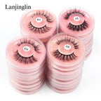 4/100 Pairs Wholesale Fake Lashes 3D Mink Eyelashes Fluffy Dramatic Lashes Cruelty Free False Eye lashes Makeup Tools maquillaje