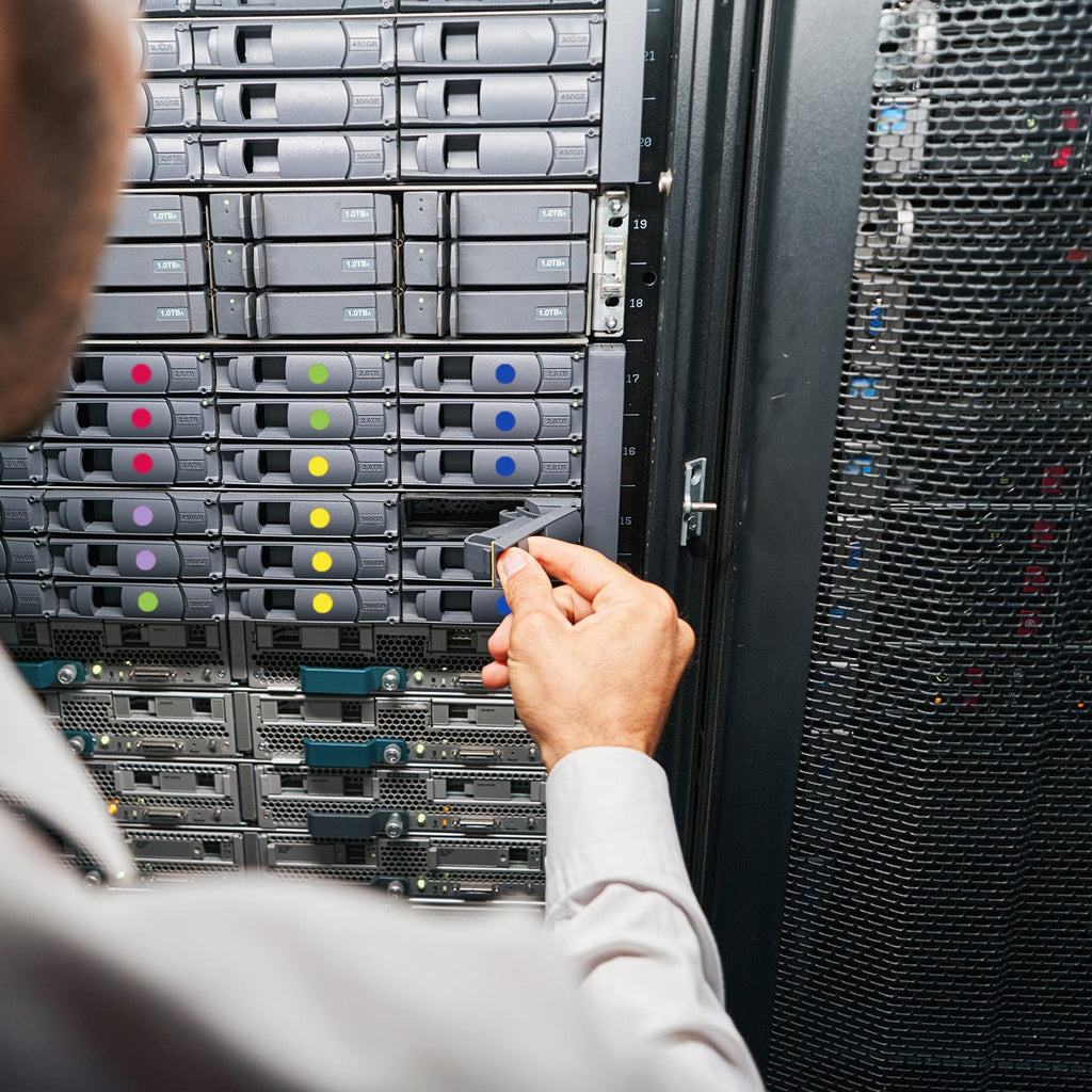 1/2" Permanent Round, Color-Code Dots: 1,200/Pack